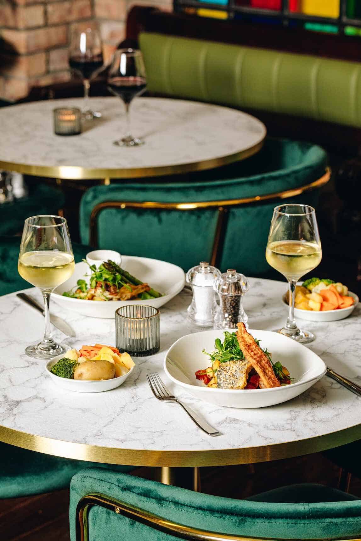 Dish presentation at Victoria Hotel Queen Street Restaurant